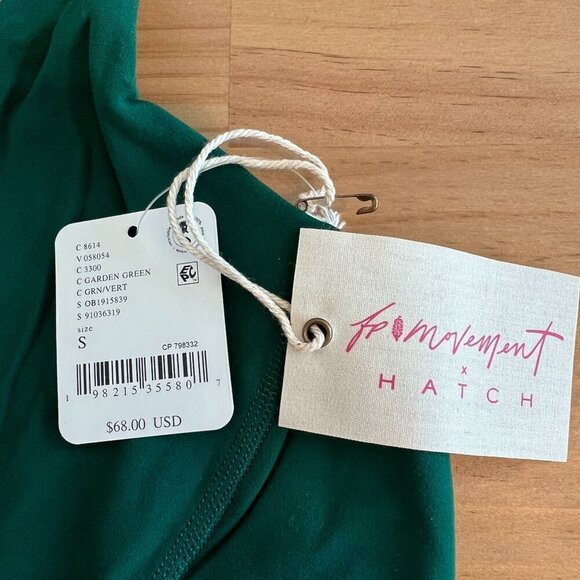 Free People Movement HATCH SMALL Never Better Square Neck Maternity Bra Green - Picture 5 of 6